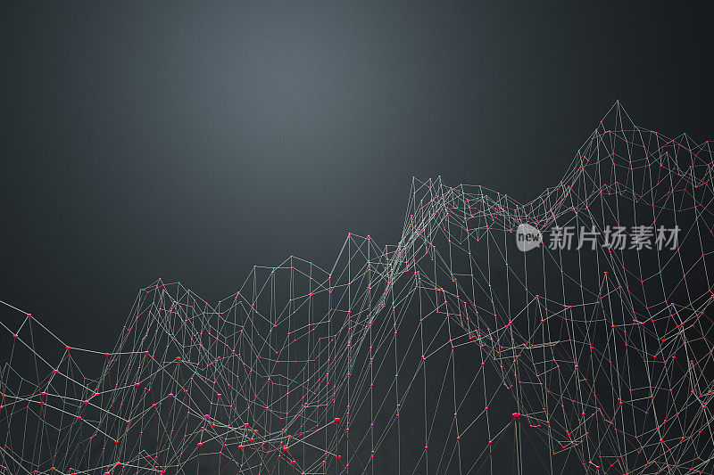 Data as abstract 3D graph landscape